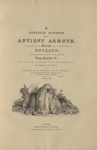 Aquatint & Lithography - A Critical Inquiry into Antient Armour Vol. 3