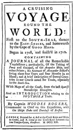 A Cruising Voyage Round the World (1712)