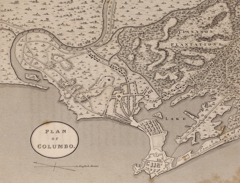 A Description of Ceylon Vol. 1 - Plan of Colombo (1807)