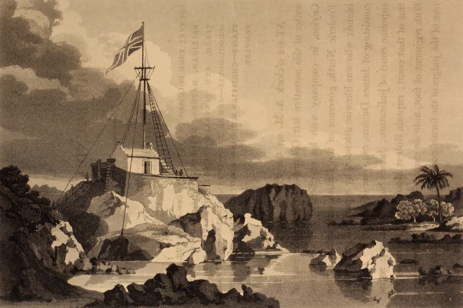 A Description of Ceylon Vol. 1 - Flag Staff at Point de Galle (1807)