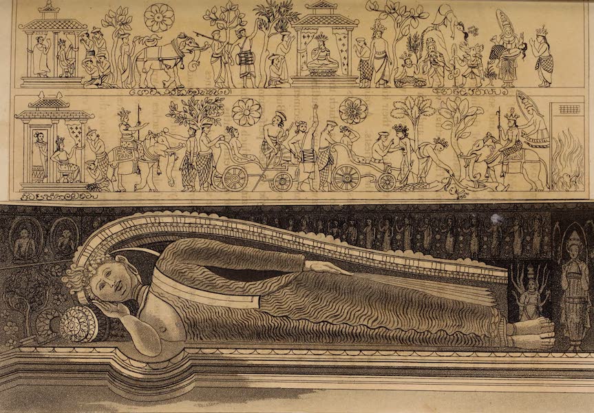 A Description of Ceylon Vol. 1 - Image of Buddha reclining (1807)