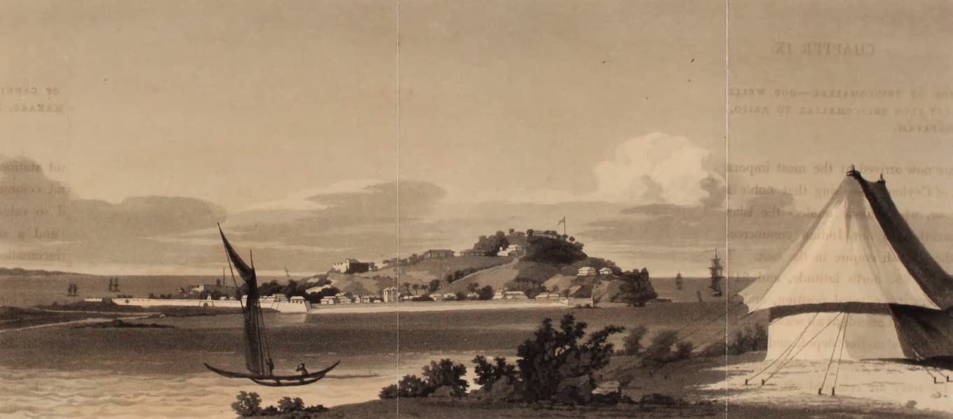 A Description of Ceylon Vol. 1 - The Fort of Trincomallee from the Governor's Bungaloe (1807)