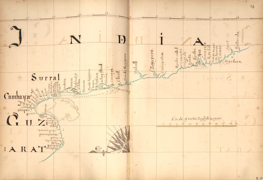 A Description of the Sea Coasts in the East Indies - 24) Guzarat, India [I] (1690)