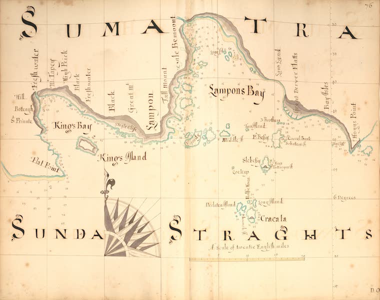A Description of the Sea Coasts in the East Indies - 76) Sumatra, Sunda Straghts (1690)