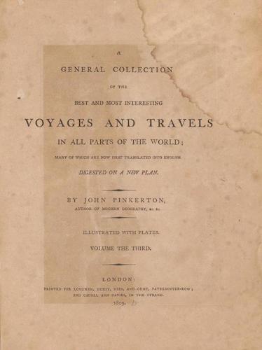 English - A General Collection of Voyages and Travels Vol. 3