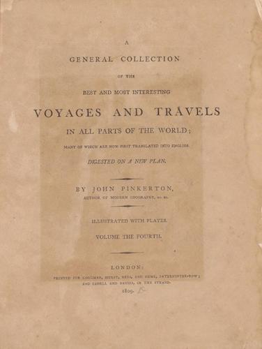 English - A General Collection of Voyages and Travels Vol. 4