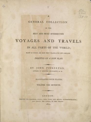 English - A General Collection of Voyages and Travels Vol. 7