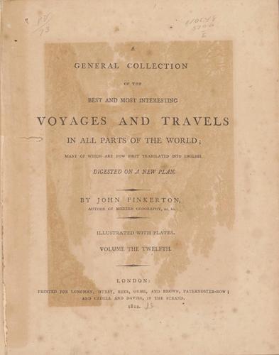 English - A General Collection of Voyages and Travels Vol. 12