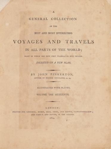 English - A General Collection of Voyages and Travels Vol. 16