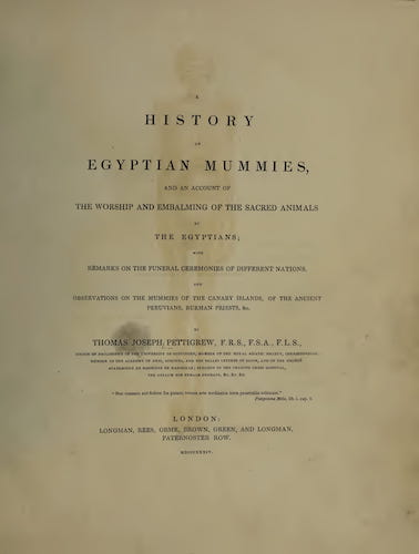 Archaeology - A History of Egyptian Mummies