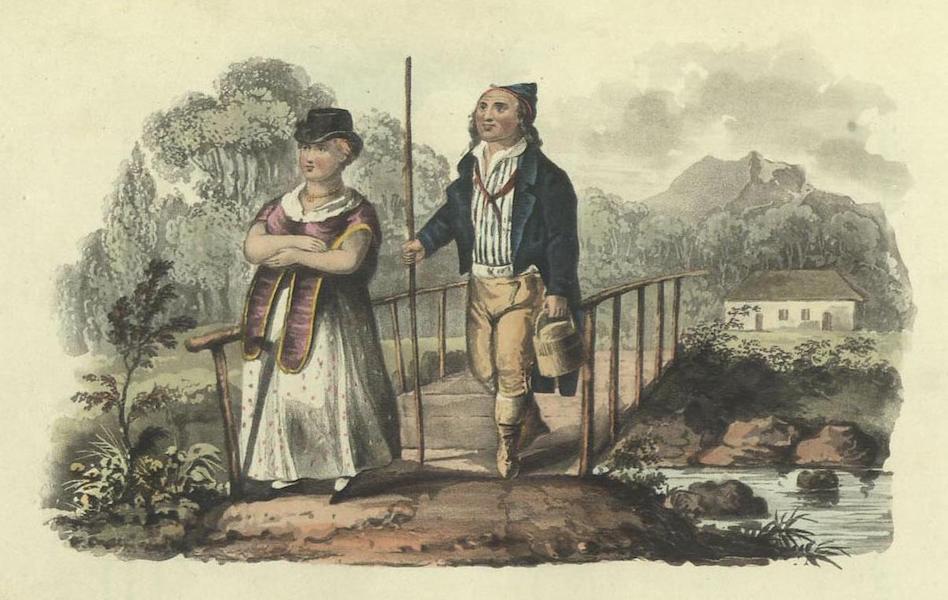 A History of Madeira - A Farmer and His Daughter Going to Town (1821)