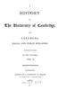 A History of the University of Cambridge Vol. 1
