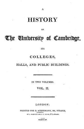 A History of the University of Cambridge Vol. 2