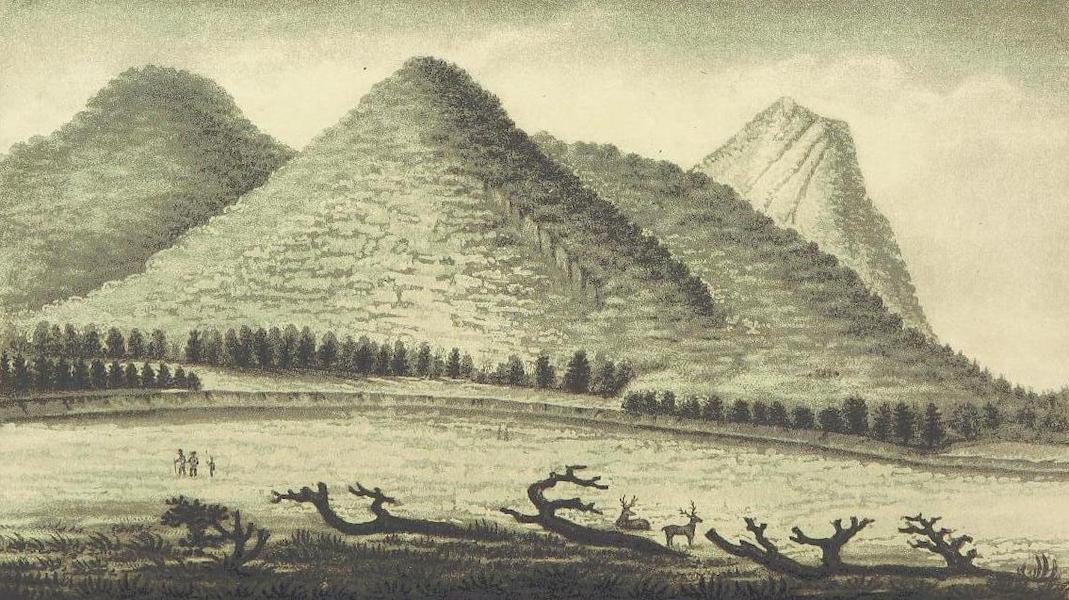 A Journal of Travels into the Arkansa Territory - Distant View of the Mamelle (1821)
