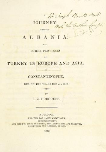 A Journey through Albania, and other Provinces of Turkey (1813)