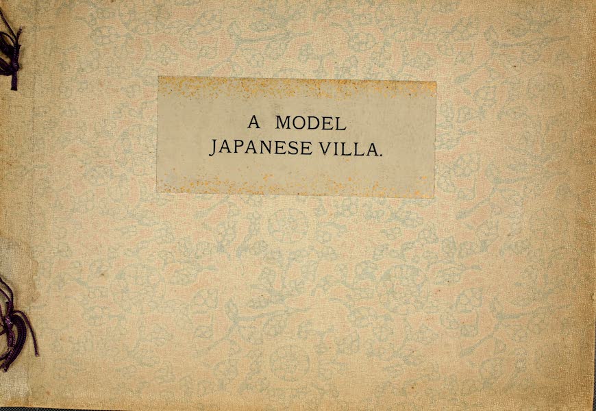 A Model Japanese Villa - Front Cover (1900)