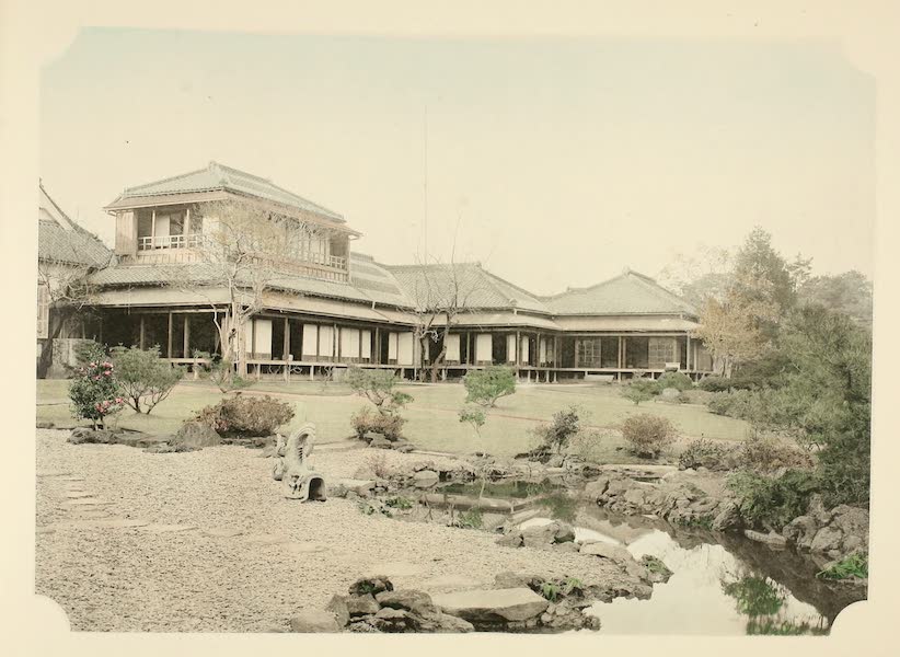 A Model Japanese Villa - A view of the house seen from the garden. (1900)