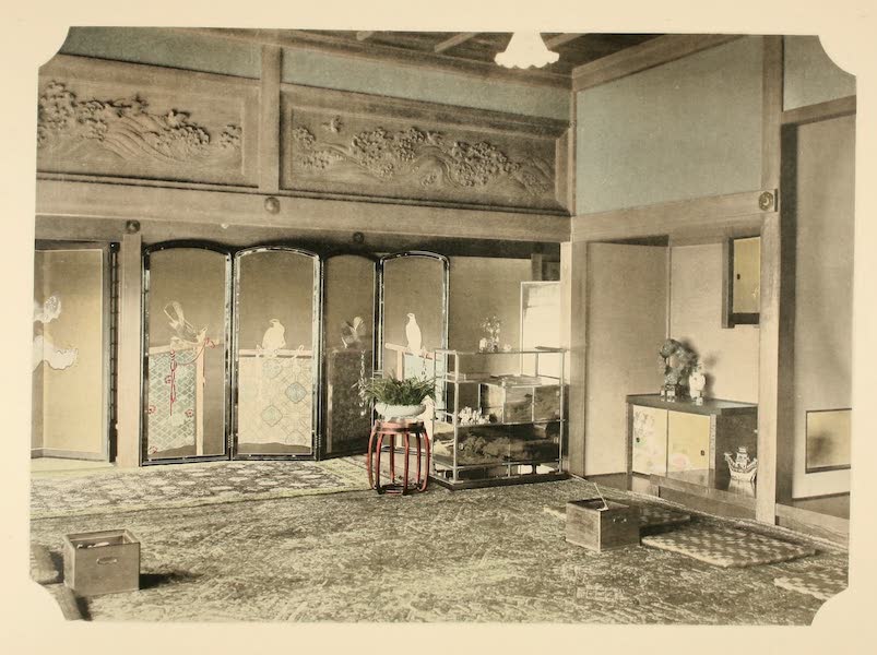 A Model Japanese Villa - A corner of a living room showing a portion of the tokonoma. (1900)