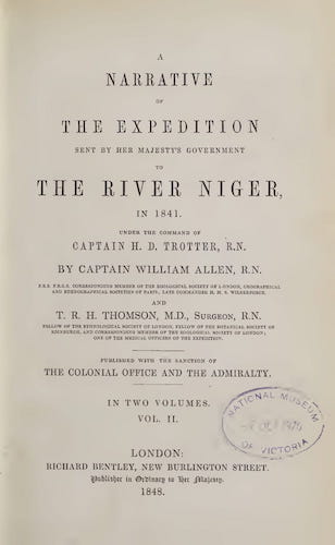 A Narrative of the Expedition Sent By Her Majesty's Government to the River Niger Vol. 2 - Title Page