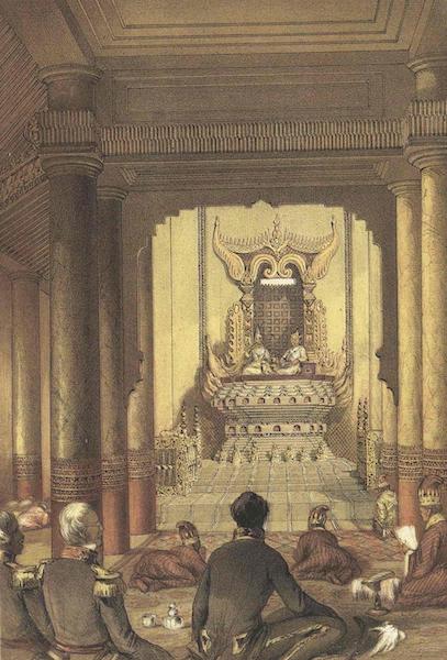 A Narrative of the Mission to the Court of Ava - The Audience Hall amd Reception of the Envoy (1858)