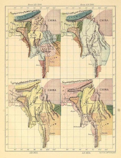 An Attempt to Represent the Historical Geography of the Burmese Countries at Several Epochs