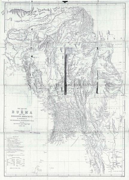 This New Map of Burma and the Regions Adjacent is Inscribed to Sir Roderick I. Murchison