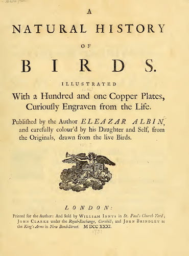 Aquatint & Lithography - A Natural History of Birds Vol. 1