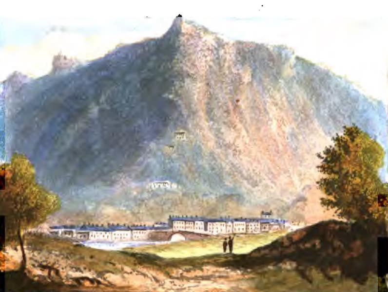A Picturesque and Descriptive Tour in the Mountains of the High Pyrenees - Village of Cauterets (1825)