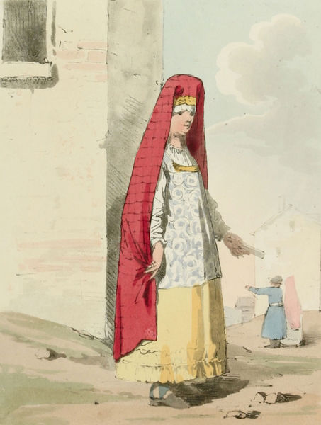 A Picturesque Representation of the Russians Vol. 2 - A Merchant's Wife (1804)