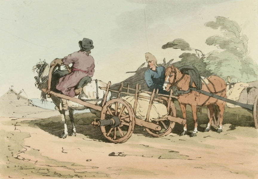 A Picturesque Representation of the Russians Vol. 2 - Finland Carts (1804)