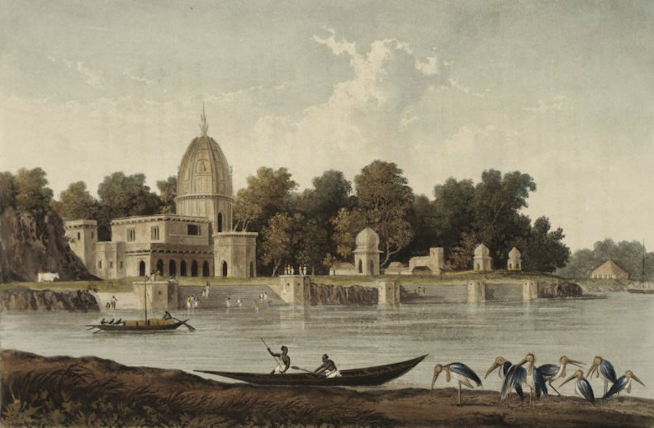 A Picturesque Tour Along the Rivers Ganges and Jumna, in India - Surseya Ghaut, Khanpore (1824)