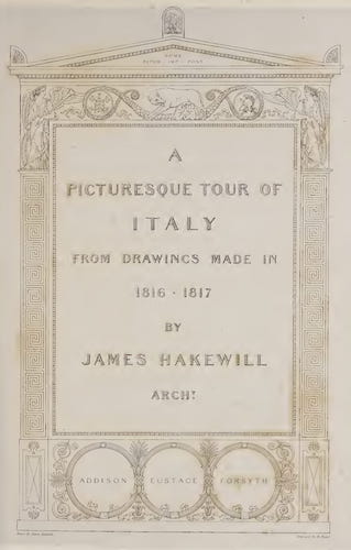 A Picturesque Tour of Italy Vol. 1 - Title Page