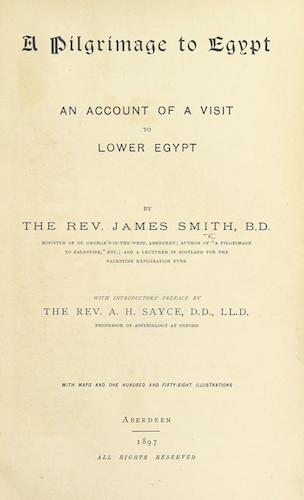 Aquatint & Lithography - A Pilgrimage to Egypt