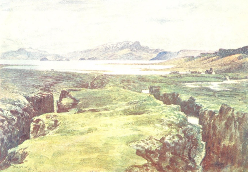 The Logberg and Thingvalla Vatn