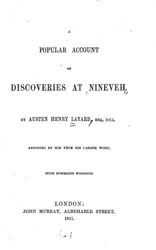 English - A Popular Account of Discoveries at Nineveh