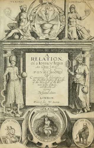 A Relation of a Journey Begun An: Dom: 1610 - Title Page