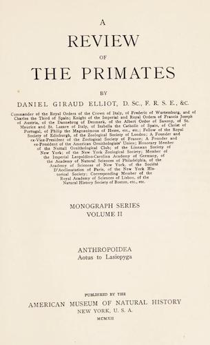 A Review of the Primates Vol. 2