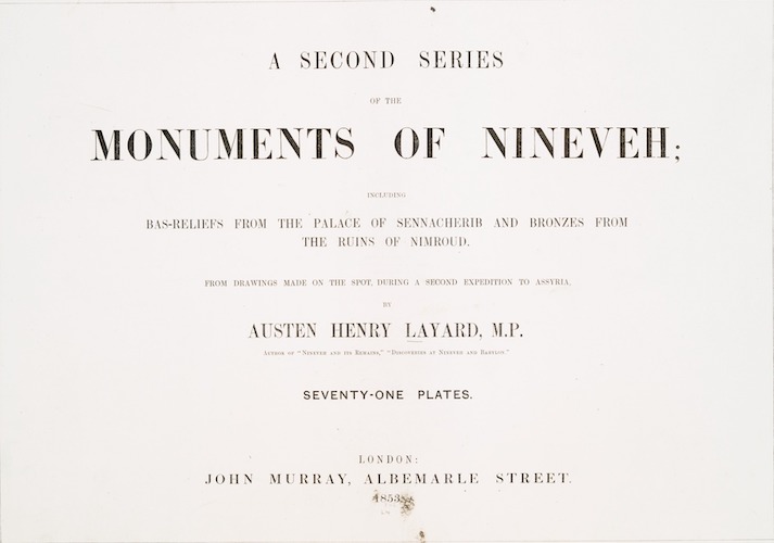 English - A Second Series of the Monuments of Nineveh