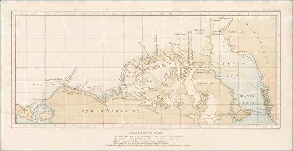 Chart of the Northwest Passage Showing the Route of the Investigator