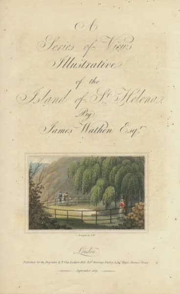 A Series of Views Illustrative of the Island of St. Helena - Title Page (1821)