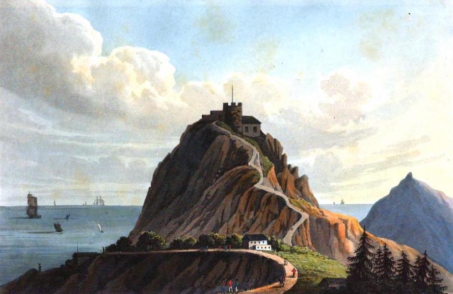 A Series of Views Illustrative of the Island of St. Helena - Fort on High knoll, St. Helena (1821)