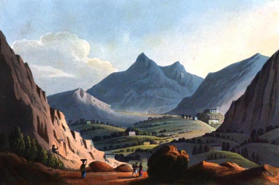 A Series of Views Illustrative of the Island of St. Helena - View from High knoll, St. Helena (1821)