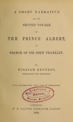 A Short Narrative of the Second Voyage of the Prince Albert - Title Page