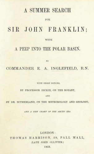 Sailing - A Summer Search for Sir John Franklin