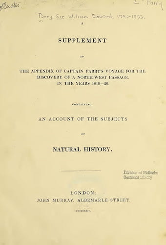 English - A Supplement to the Appendix of Captain Parry's Voyage