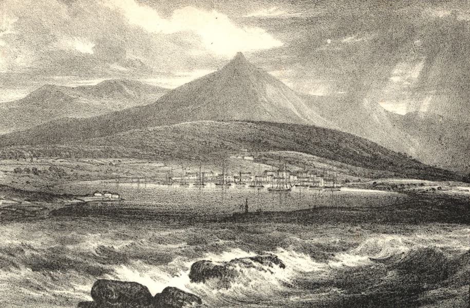 A Tour Through the Island of Jamaica - Port Royal Harbour in Jamaica just before Sunrise (1826)