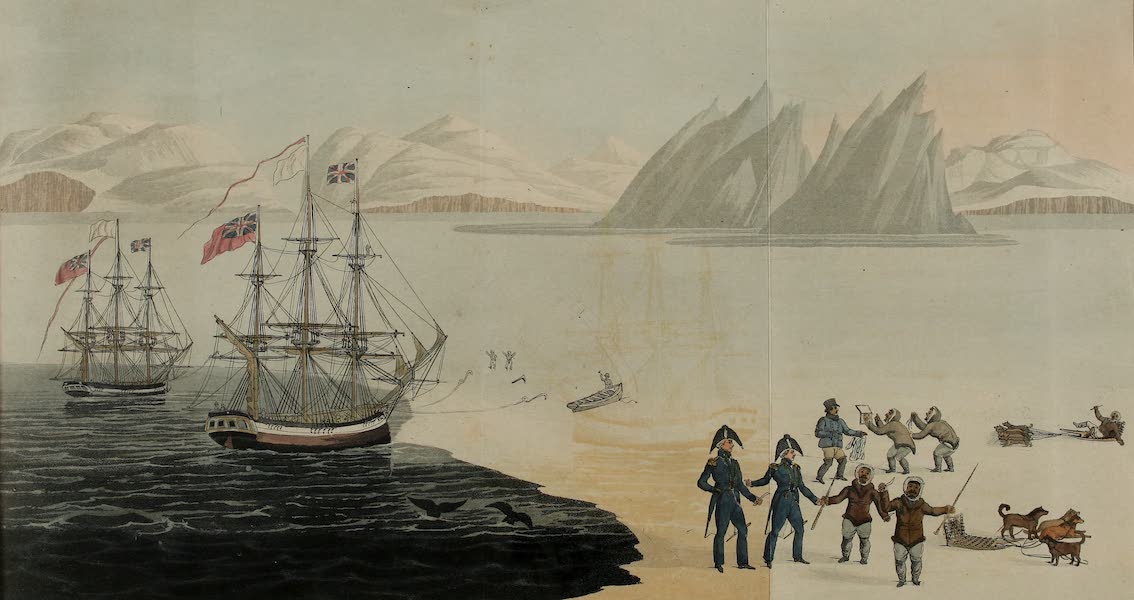 First Communications with the Natives of Prince Regents Bay, as Drawn by John Sackheouse, and Presented to Capt. Ross, Augt. 10, 1818.
