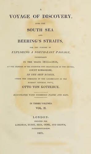 Sailing - A Voyage of Discovery, into the South Sea and Beering's Straits Vol. 2
