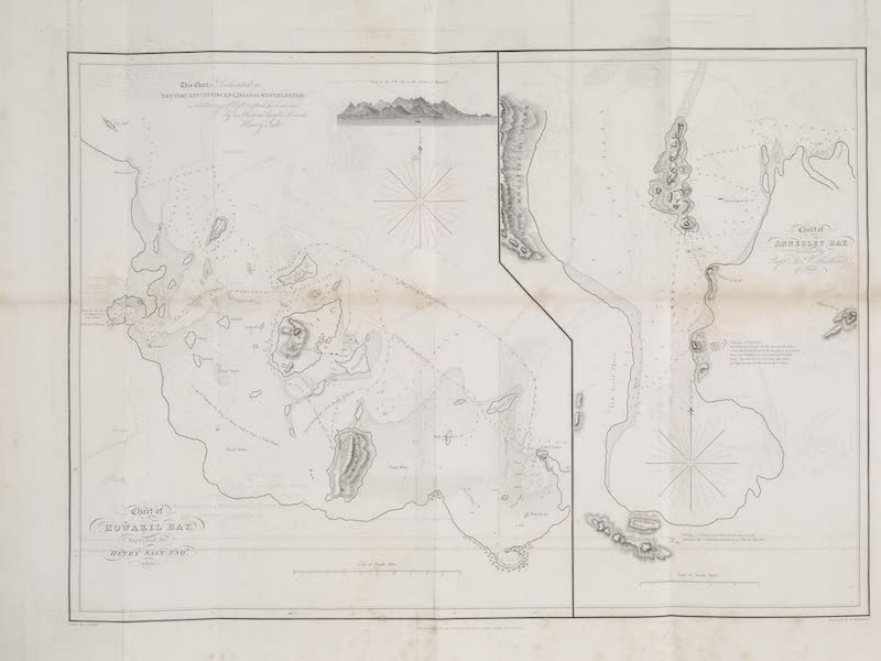 A Voyage to Abyssinia - Chart of Howakil Bay and Annesley Bay (1814)