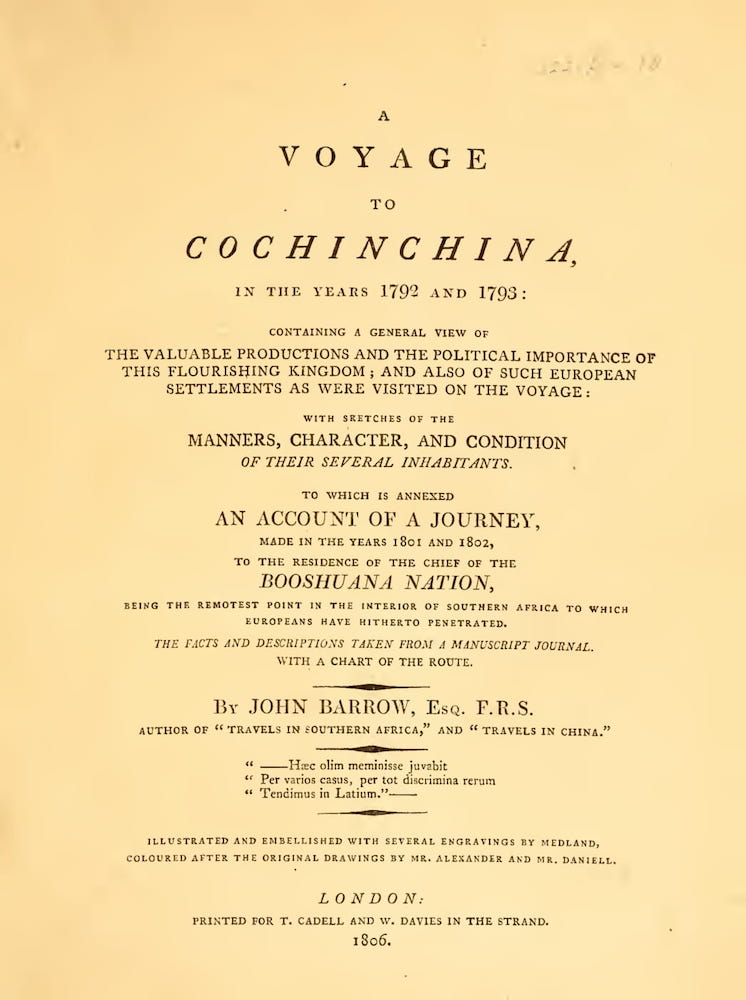 A Voyage to Cochinchina